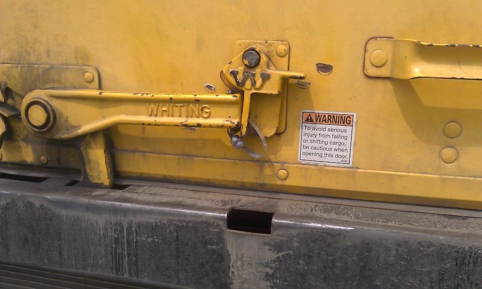 Tamper-resistant lock on USPS truck