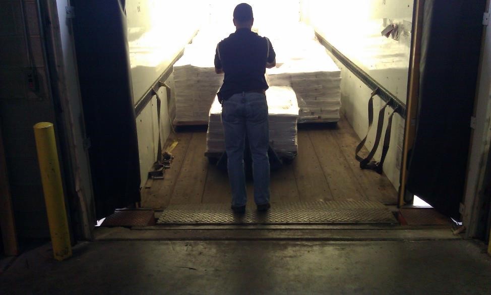 Loading voter packets onto USPS truck